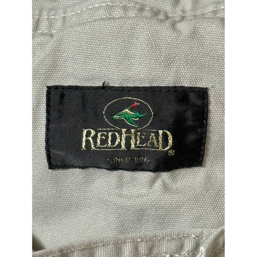 RedHead Mens 44 Khaki Cotton Canvas Cargo Shorts Elastic Waist Tan Hiking - Picture 7 of 8